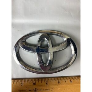 Toyota Chrome Oval Logo Emblem Badge Used